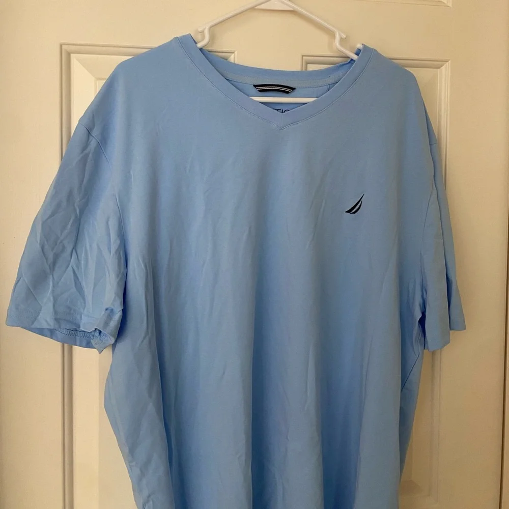 NWT Nautica Blue Short Sleeve Shirt